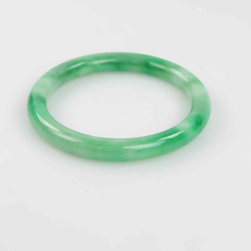 Jade Green Slip-On Bangle Bracelet