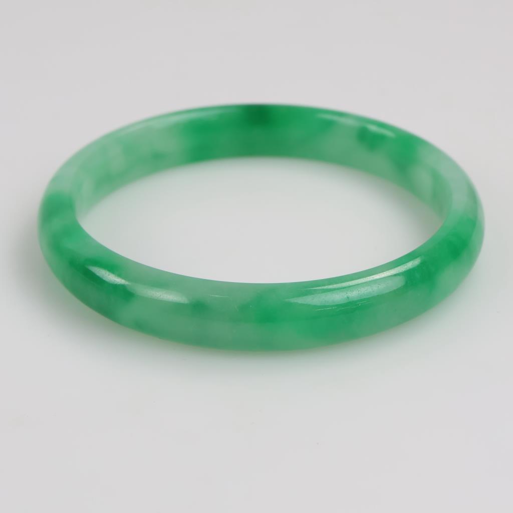 Jade Green Slip-On Bangle Bracelet