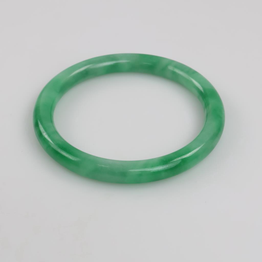 Jade Green Slip-On Bangle Bracelet