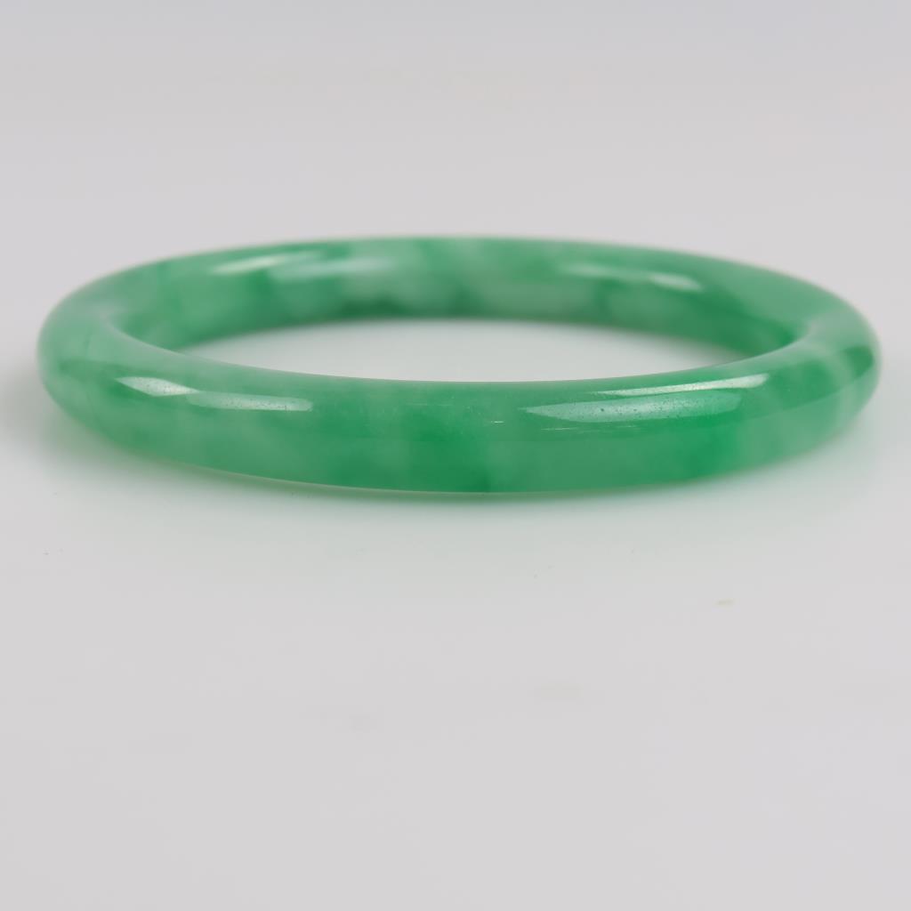 Jade Green Slip-On Bangle Bracelet