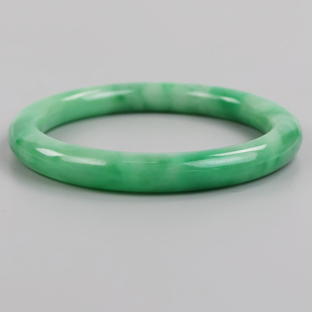 Jade Green Slip-On Bangle Bracelet
