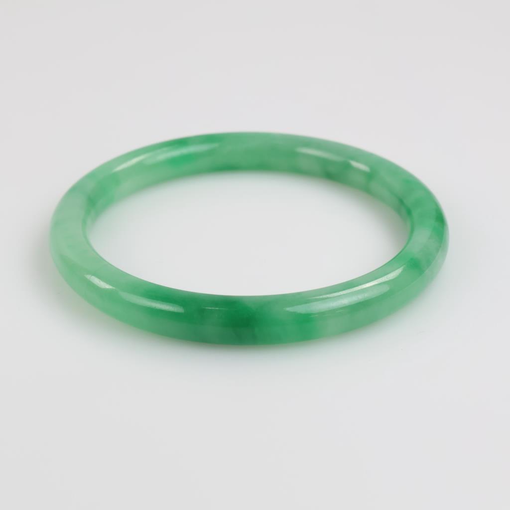 Jade Green Slip-On Bangle Bracelet