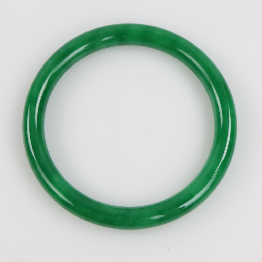 Jade Green Slip-On Bangle Bracelet