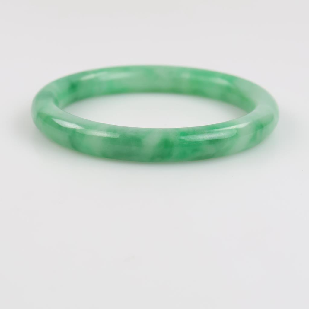 Jade Green Slip-On Bangle Bracelet