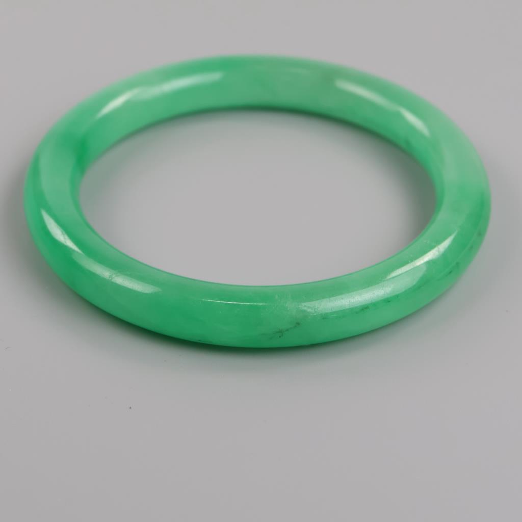 Jade Green Slip-On Bangle Bracelet
