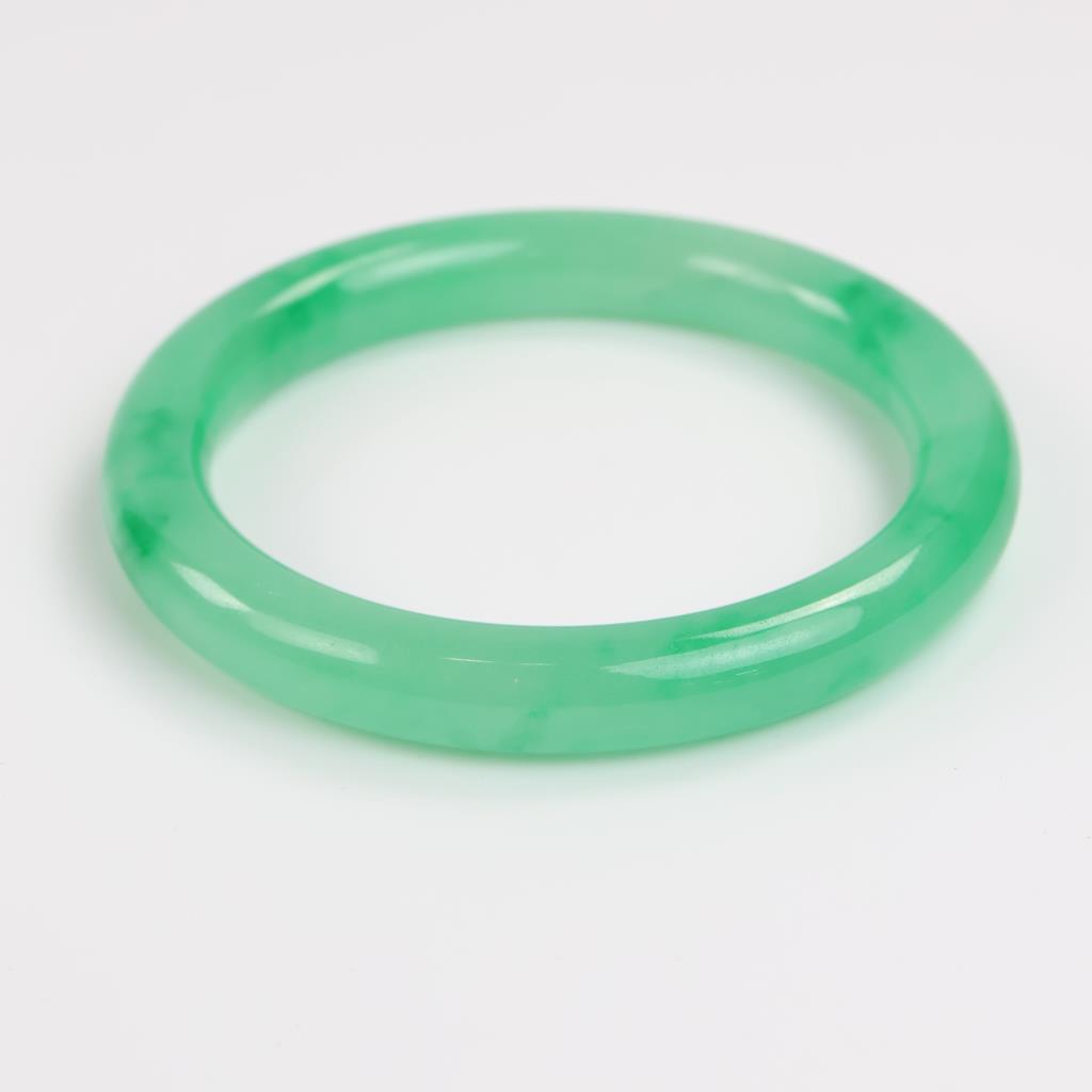 Jade Green Slip-On Bangle Bracelet