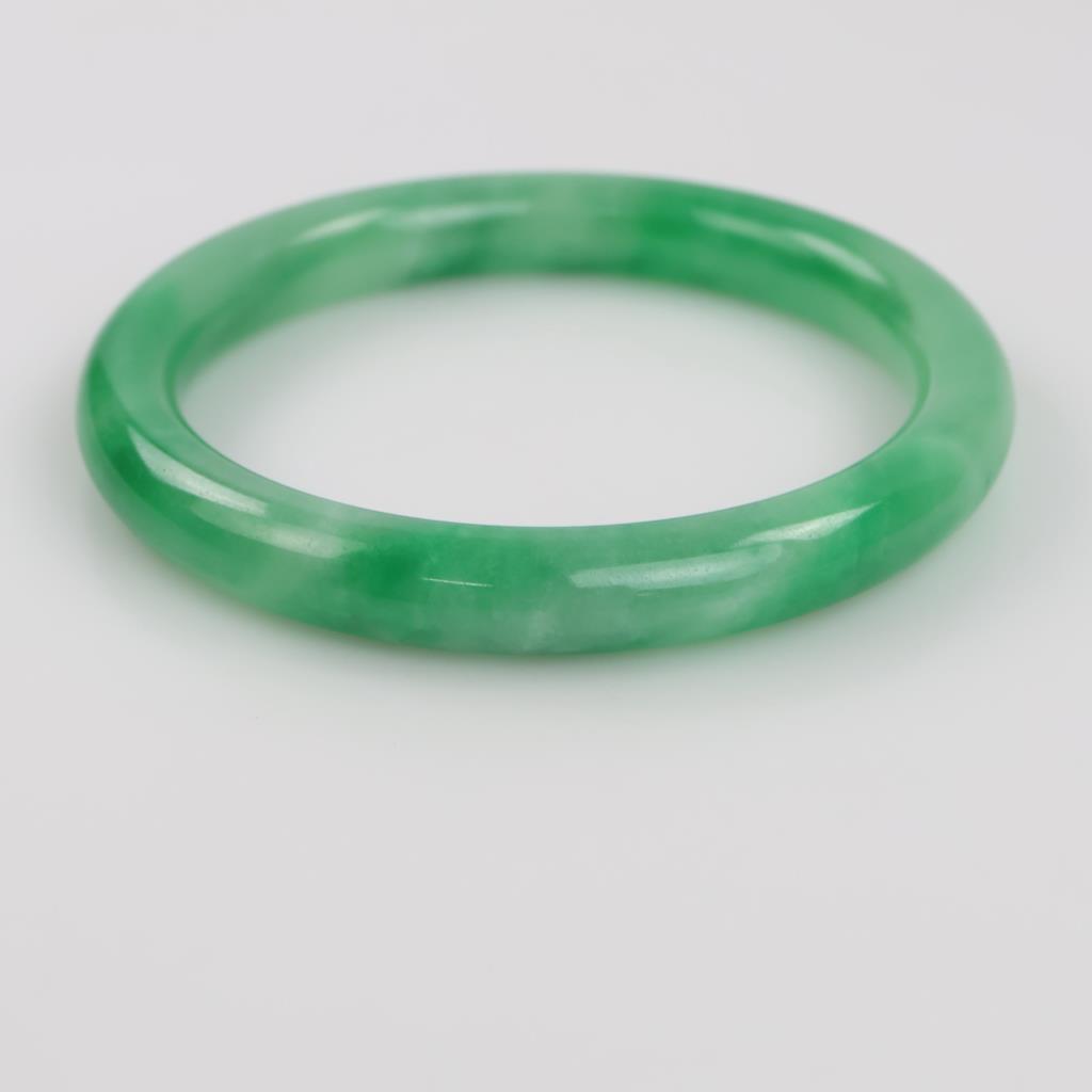 Jade Green Slip-On Bangle Bracelet