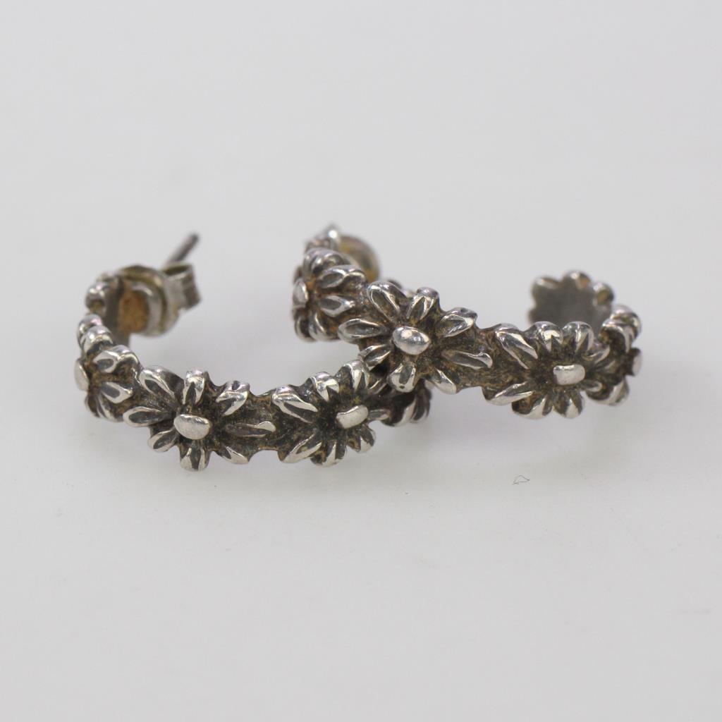 James Avery 4.47g Sterling Silver Margarita Earrings Property Room