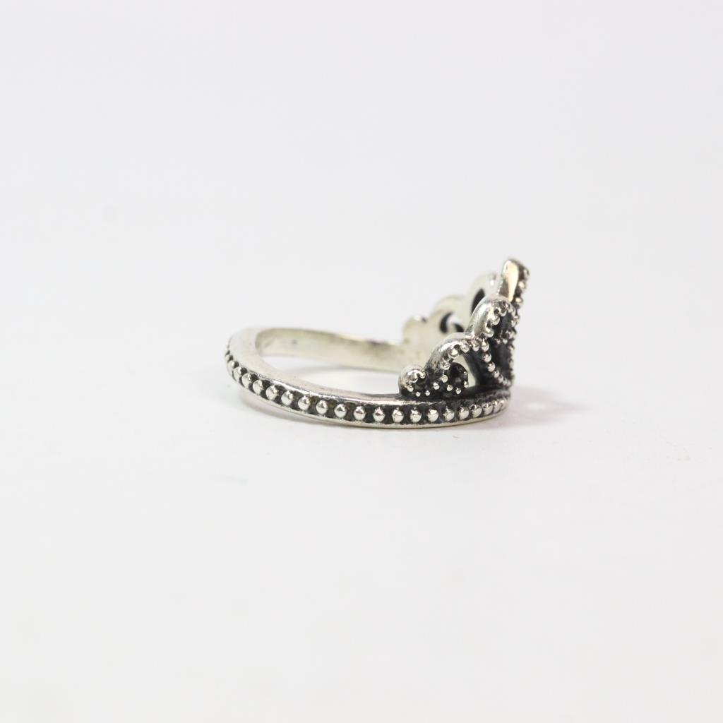 James Avery Beaded Tiara Silver Ring 3.1g Property Room