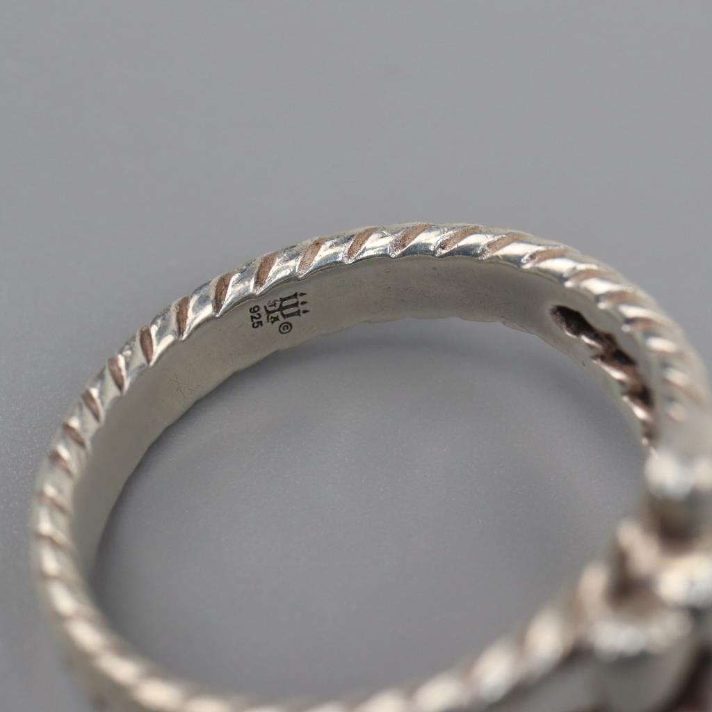 James Avery Faith, Hope And Love Twisted Rope Sterling Silver Ring