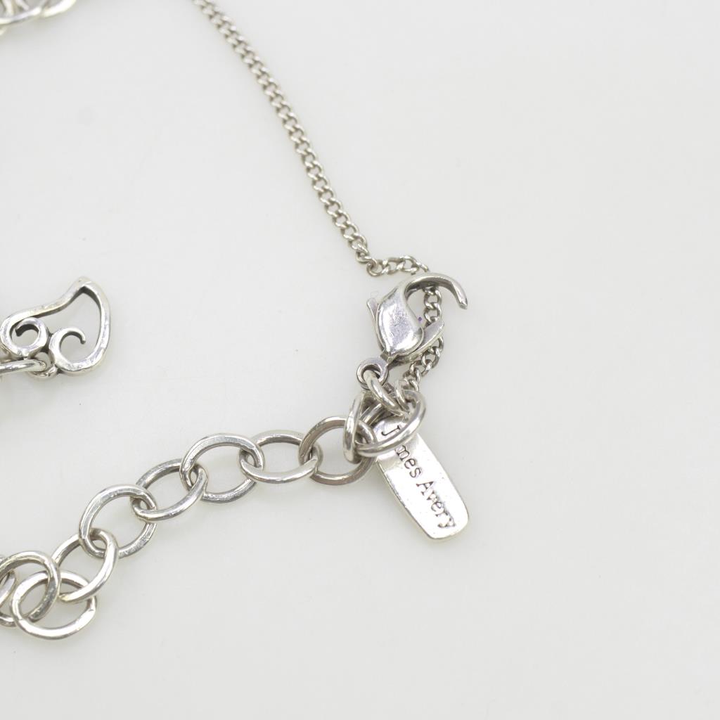 James Avery Link Silver Charm Bracelet Property Room