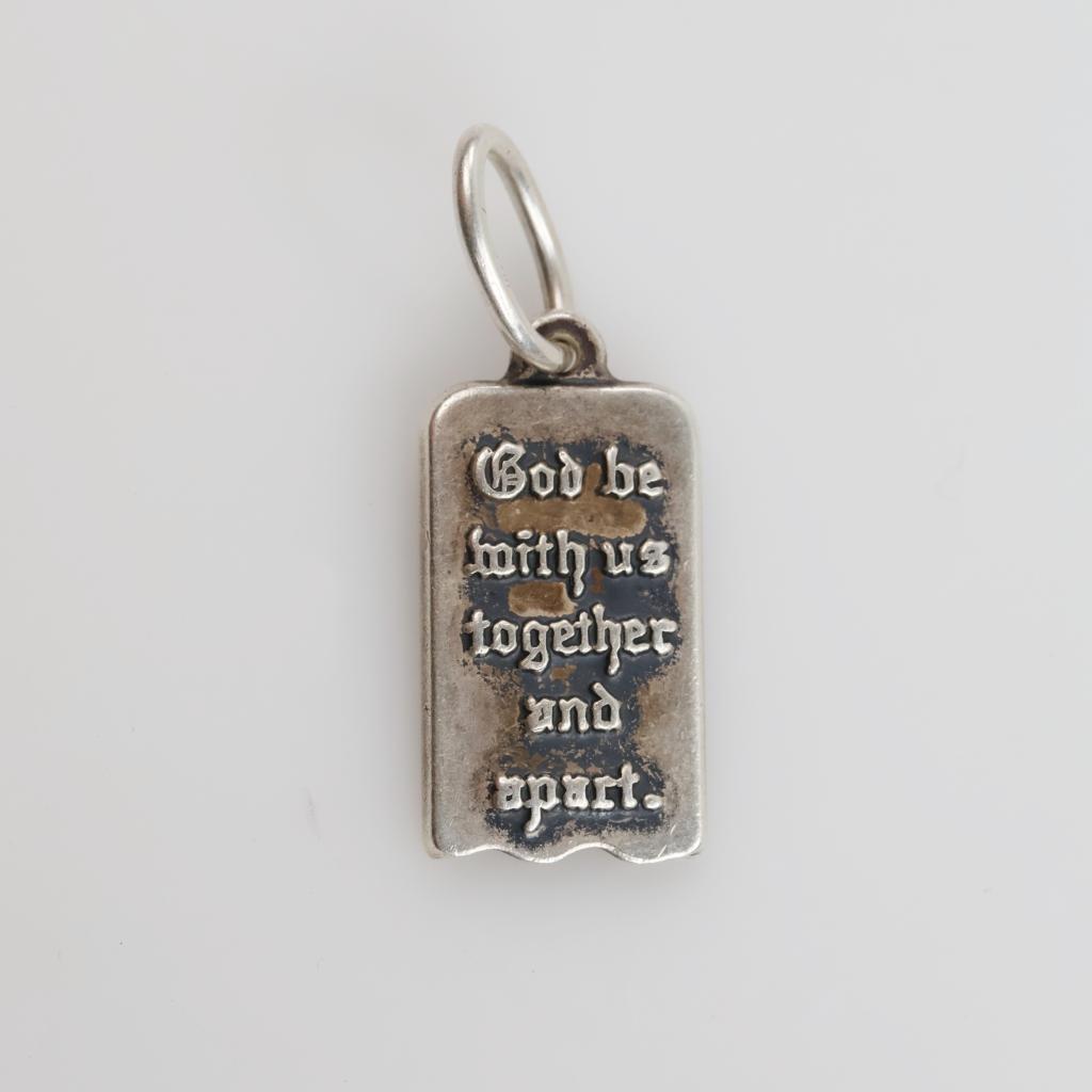 James Avery "God Be With Us Together & Apart" Silver Pendant