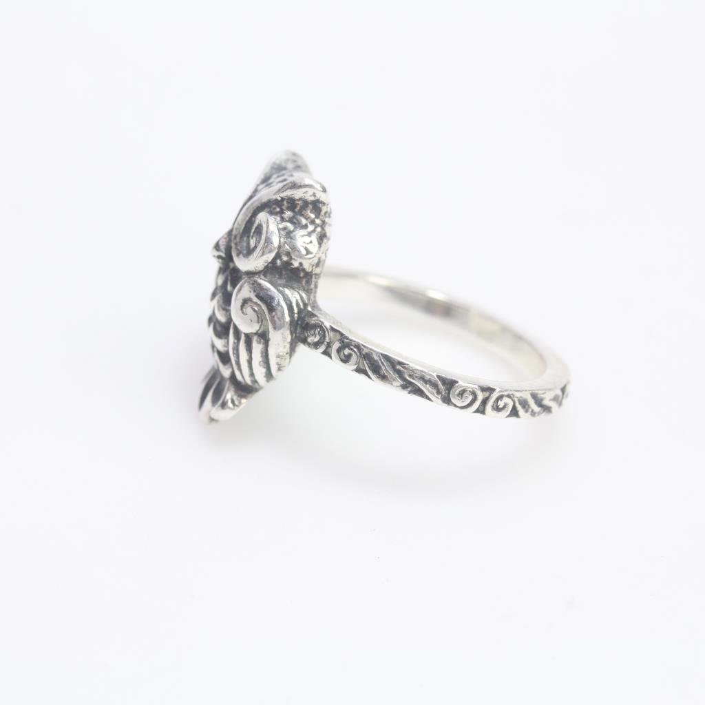 James Avery Silver 9g Woodland Owl Ring Property Room