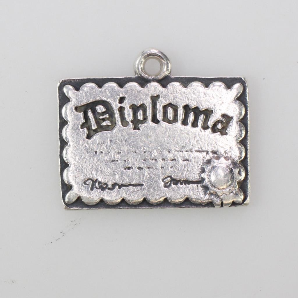 James Avery Silver Diploma Charm, 3.42g Property Room