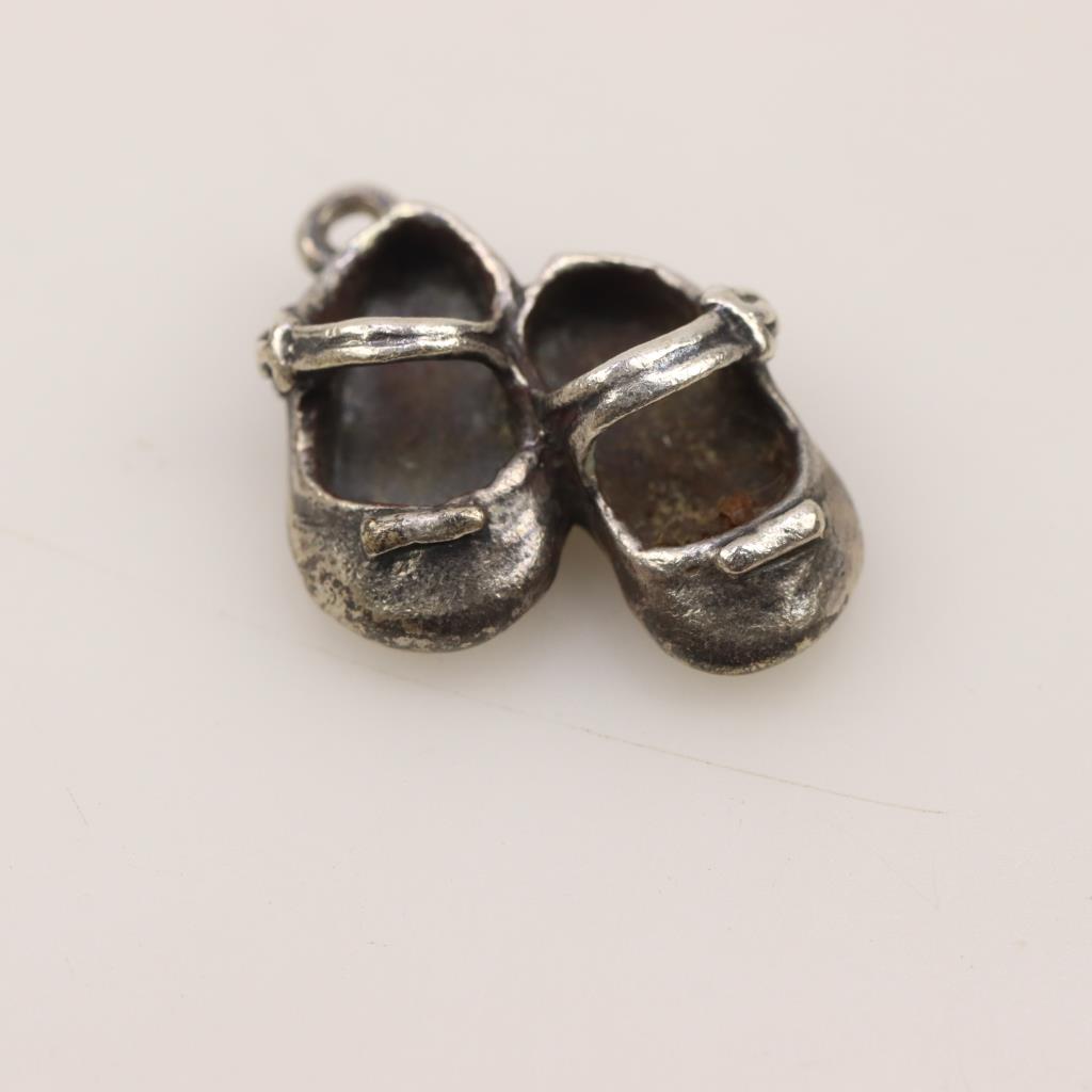 James Avery Silver Lil' Girl Baby Shoe Charm Property Room
