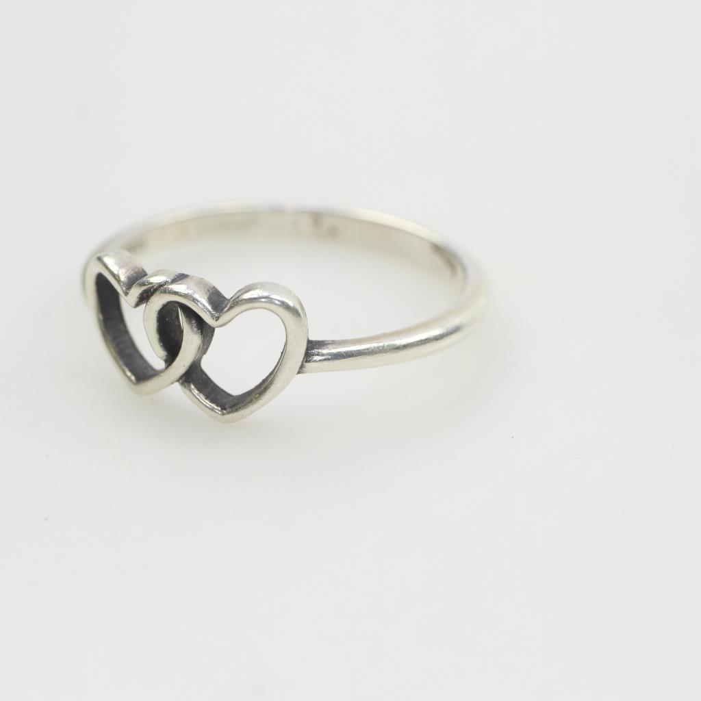 James Avery Silver Two Hearts Together Ring Property Room
