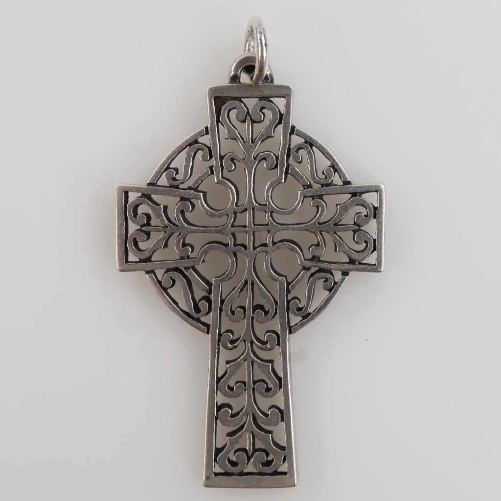James Avery Sterling Silver Celtic Cross Pendant