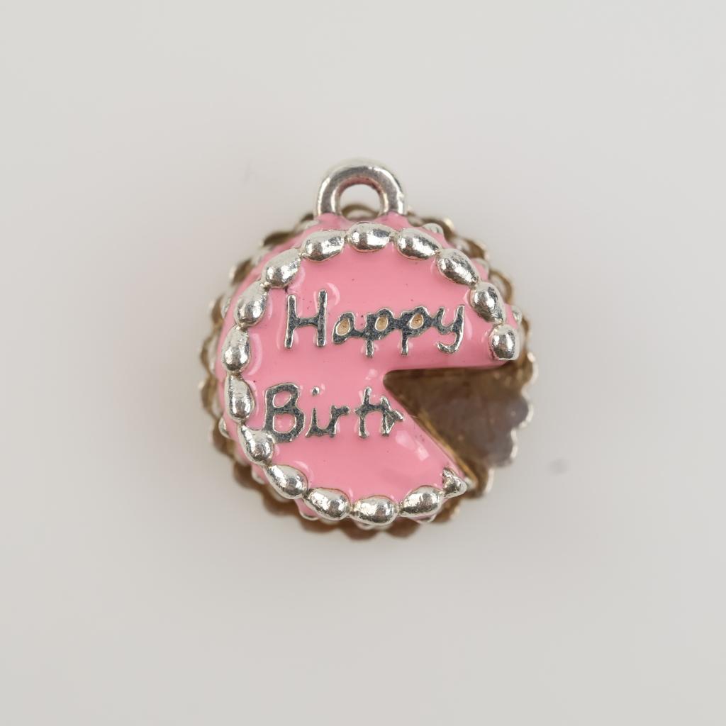 James Avery Sterling Silver Enamel Birthday Cake Charm