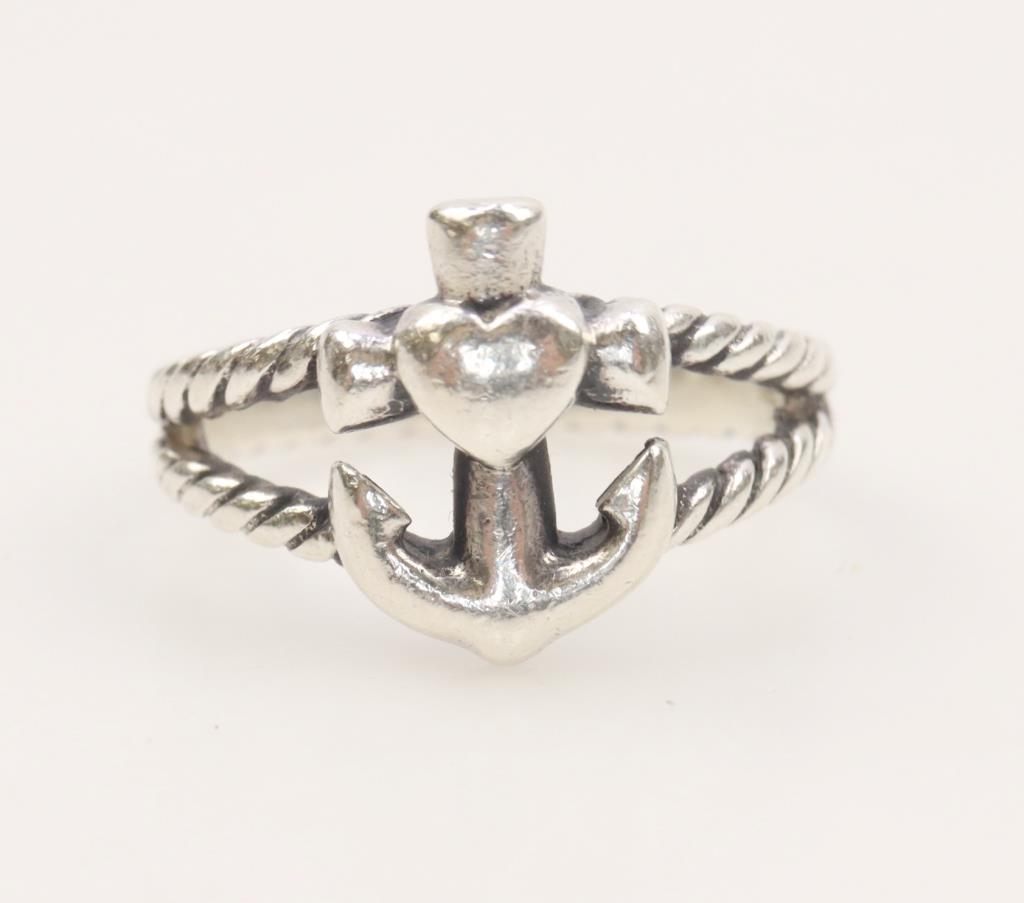 James Avery Sterling Silver Faith, Hope And Love Twisted Rope Ring