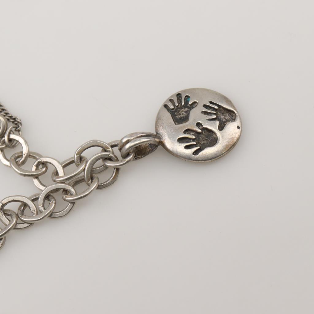 James Avery Sterling Silver Link Bracelet With Charm Property Room