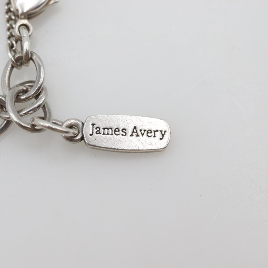 James Avery Sterling Silver Link Charm Bracelet With Charm