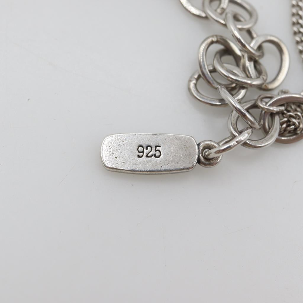 James Avery Sterling Silver Link Charm Bracelet With Charm