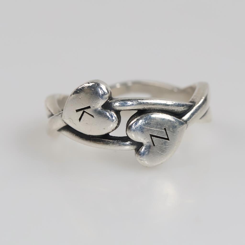 James Avery Sterling Silver Hearts Entwined Ring