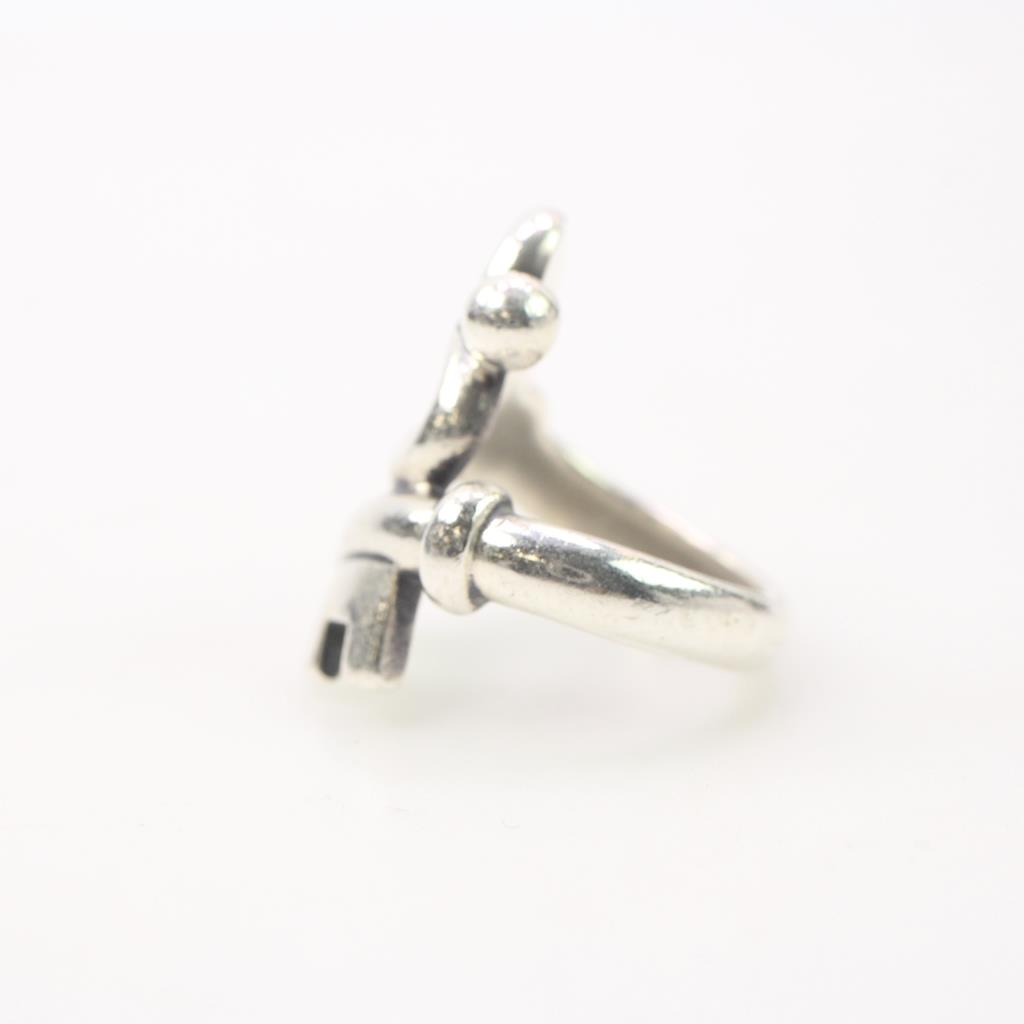 Key To My Heart Cz Clip On Charm In Sterling Silver - The Jewel Shop - Foto 2