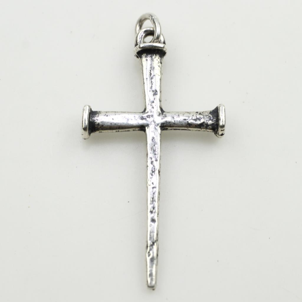James Avery Sterling Silver Nail Cross Pendant Property Room