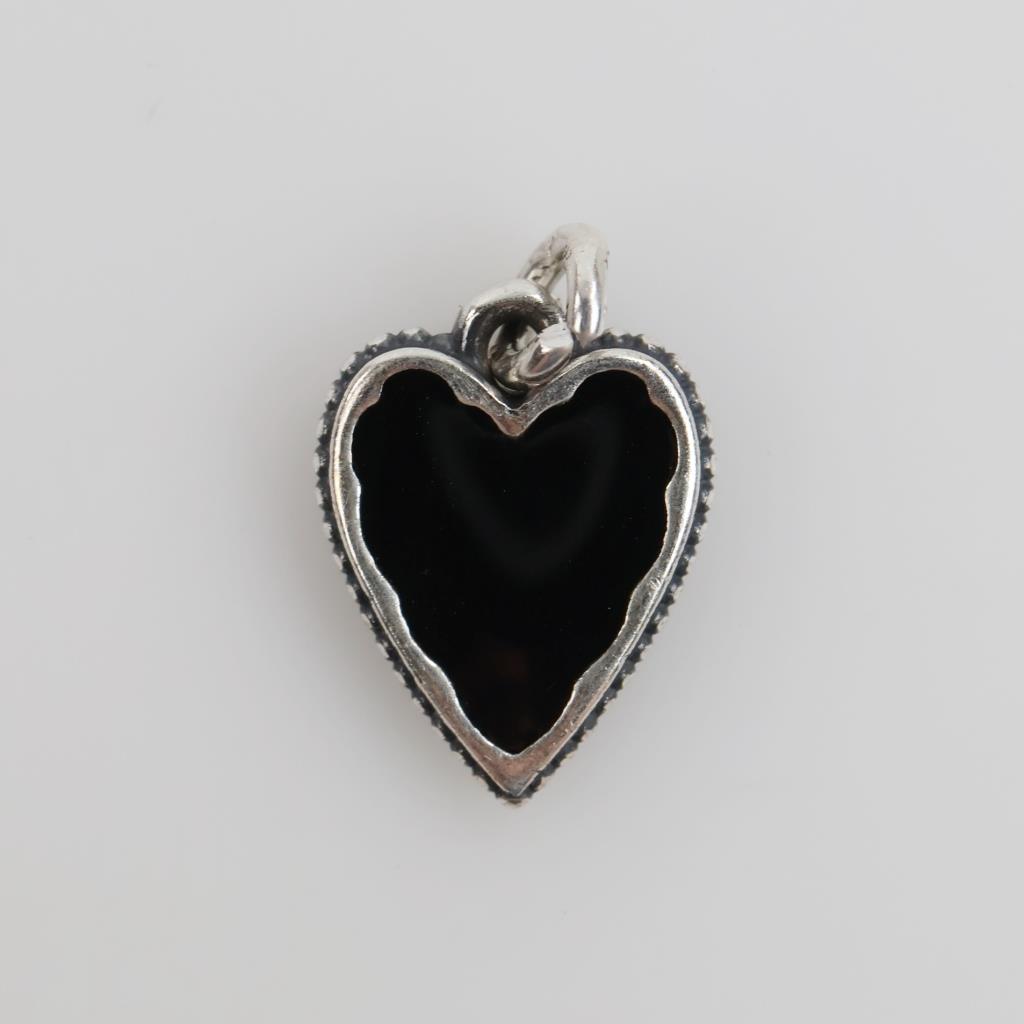 James Avery Sterling Silver Small Enamel Heart Charm