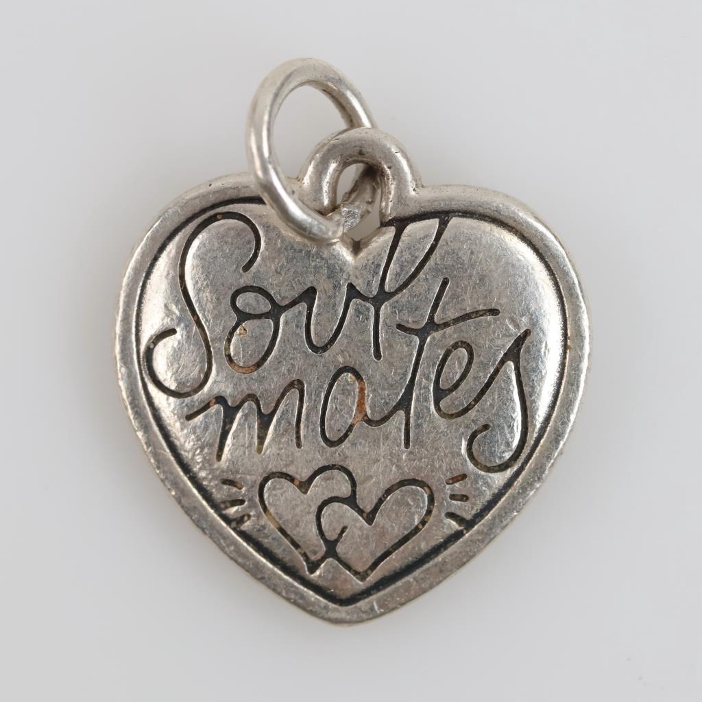 James Avery Sterling Silver Soulmates Heart Charm