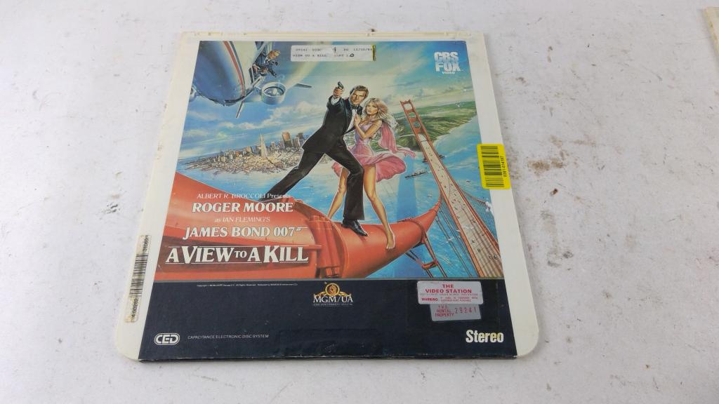 James Bond A View To Kill Laser Disc