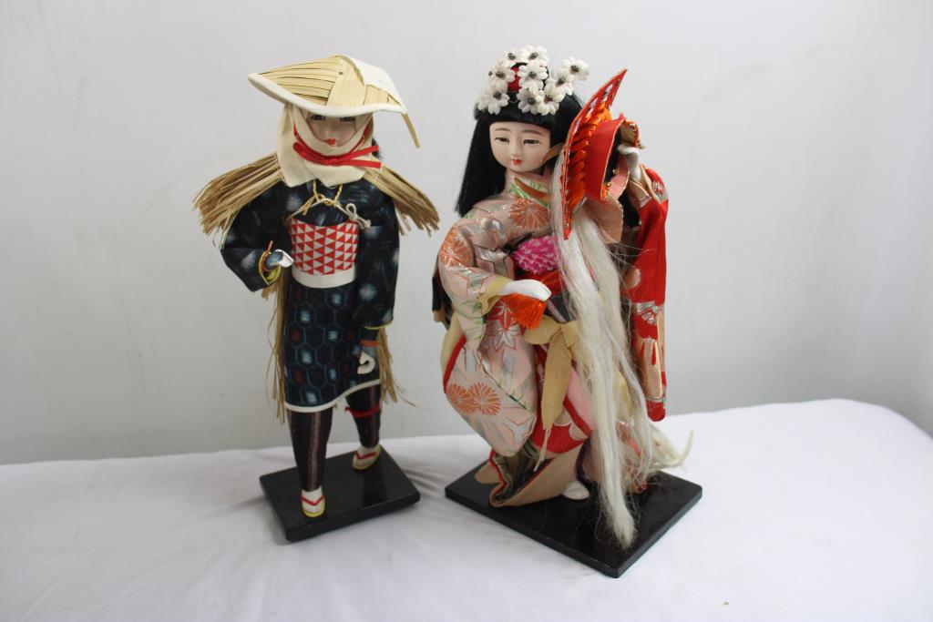 Japanese Dolls, 2 Pieces