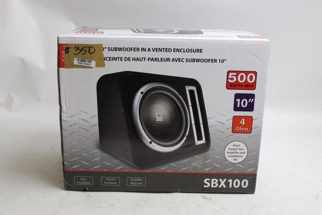 sbx100 10 subwoofer