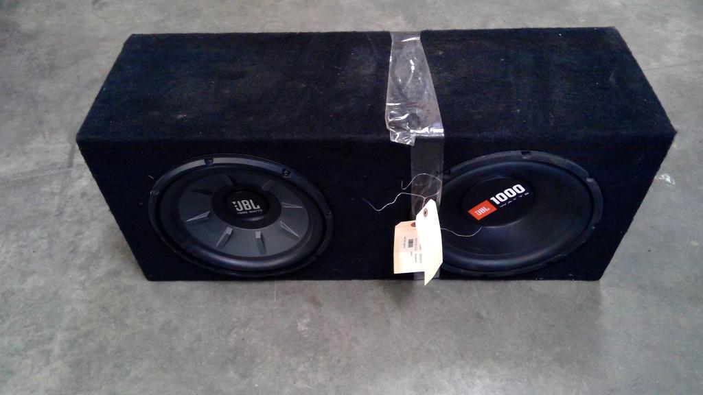 JBL 1000W 12" Car Dual Subwoofers In Enclosure