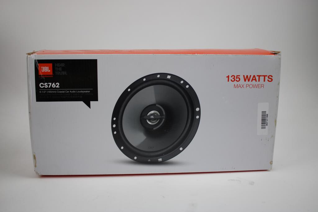 JBL 6-1/2" Coaxial Car Audio Loudspeaker, 135W Max Power
