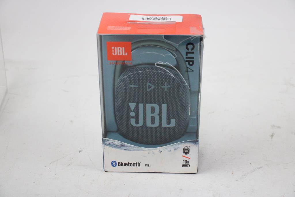 JBL Clip 4 Bluetooth Speaker With Divvi Case Kit – Camouflage, Waterproof, Clip-On
