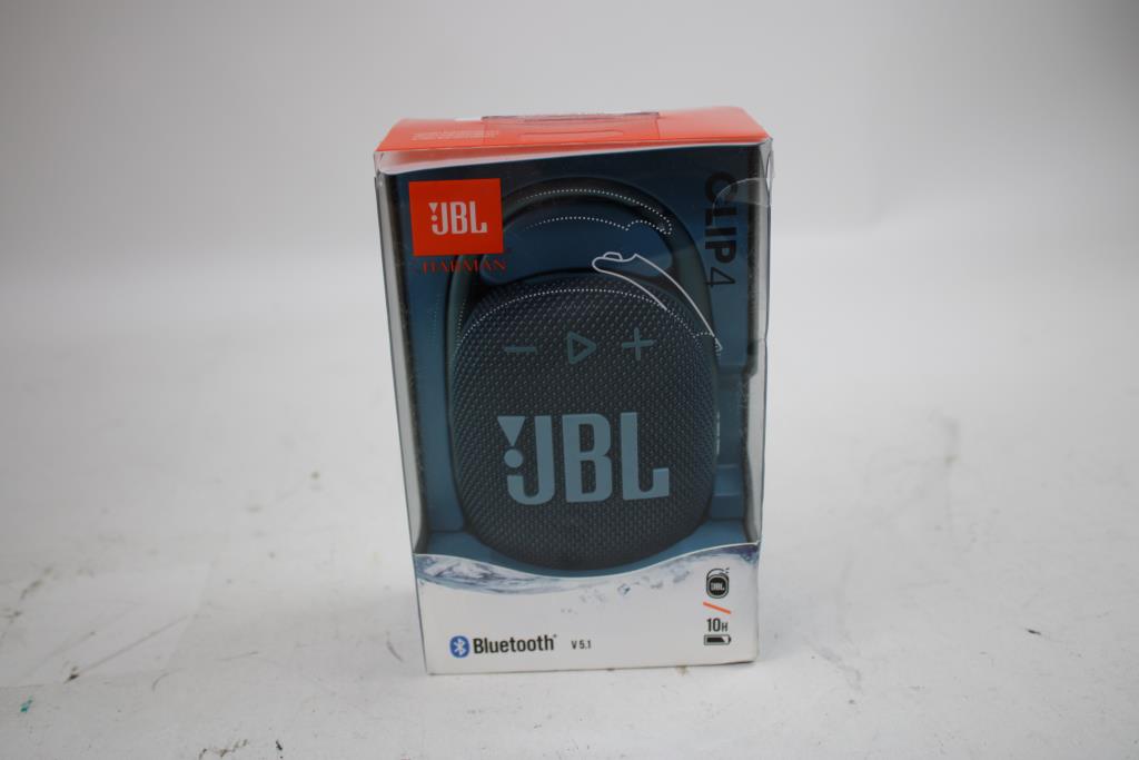 JBL Clip 4 Portable Bluetooth Speaker, Blue
