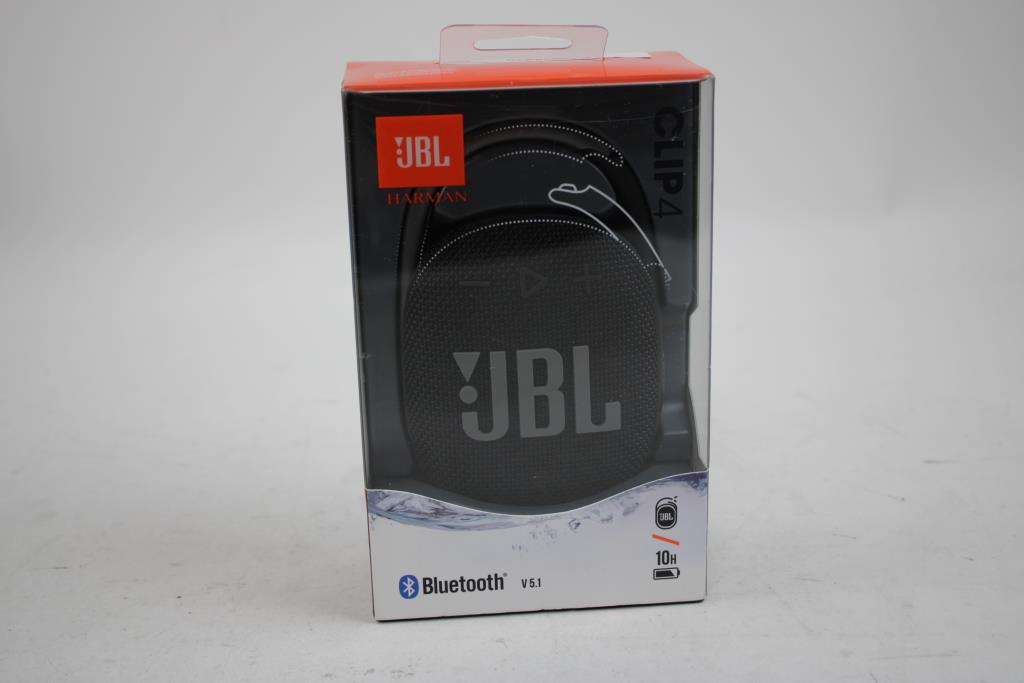 JBL Clip4 Bluetooth Speaker, Black