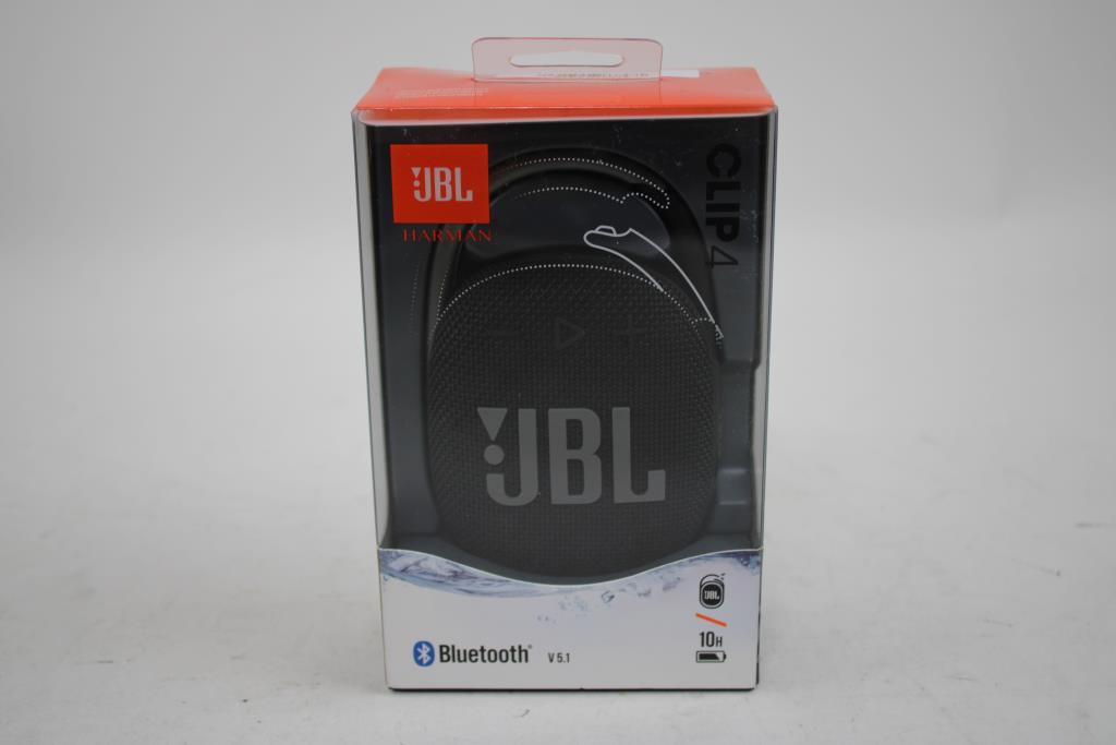 JBL Clip4 Bluetooth Speaker, Black