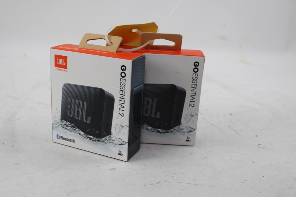 JBL Go Essential 2 Bluetooth Speakers, 2 Pieces