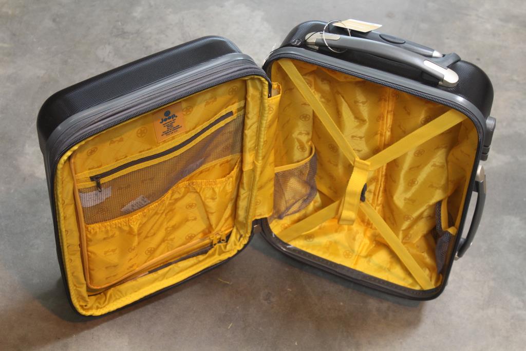 Jeep Hard Sided Rolling Suitcase Property Room