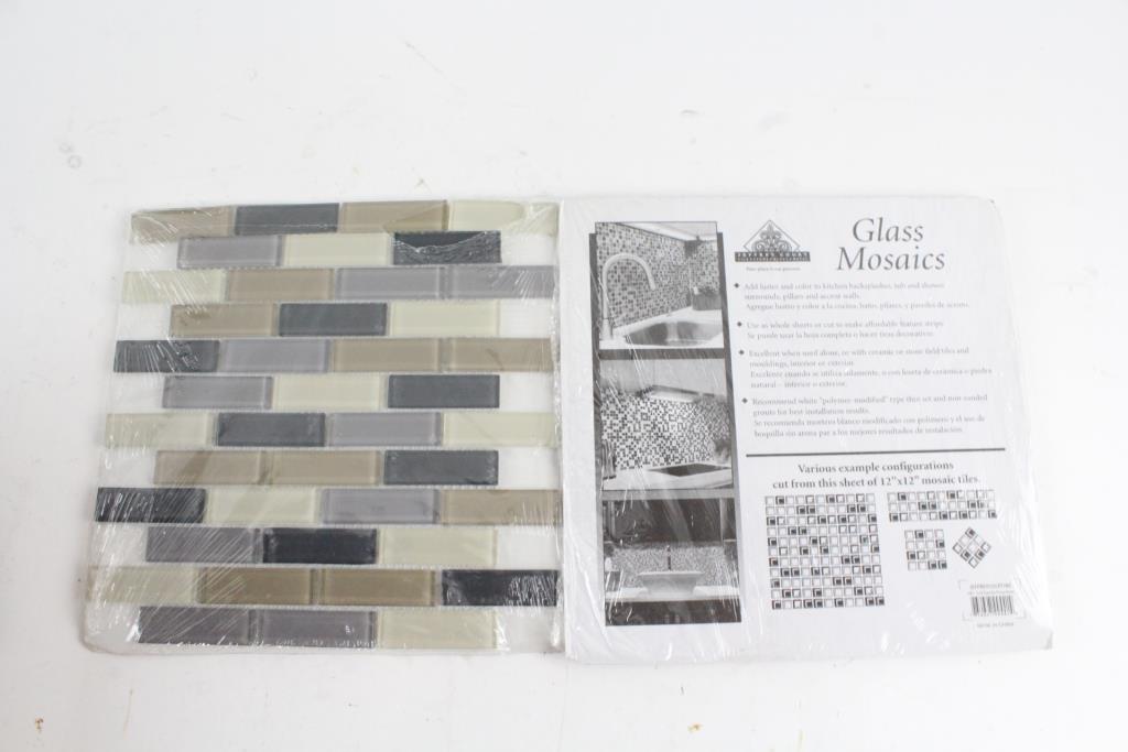 Jeffrey Court Glass Mosaics, 9 Pieces Property Room