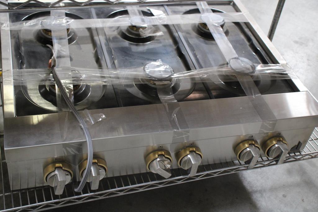 JennAir 6 Burner Range Stove Top Property Room