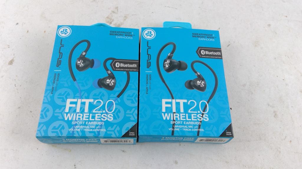 JLab Fit 2.0 Wireless Sport Earbuds 2 Pieces