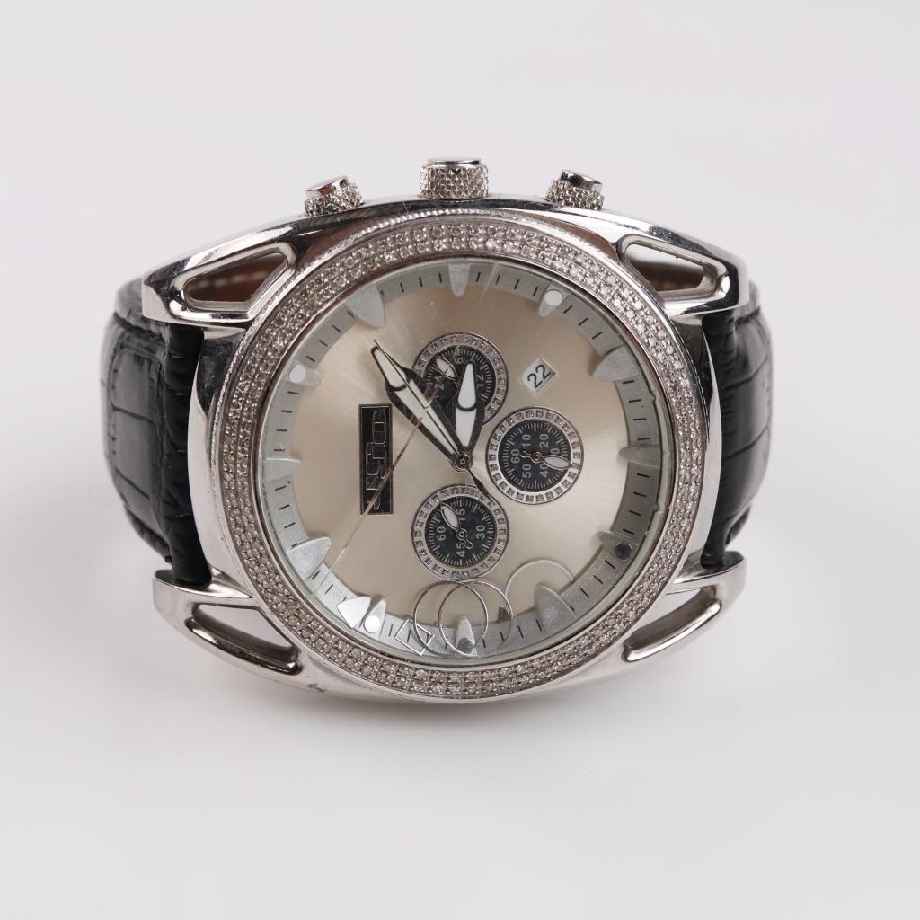 Joe Rodeo 0.80ct Diamond Bezel Dragon Chronograph Watch