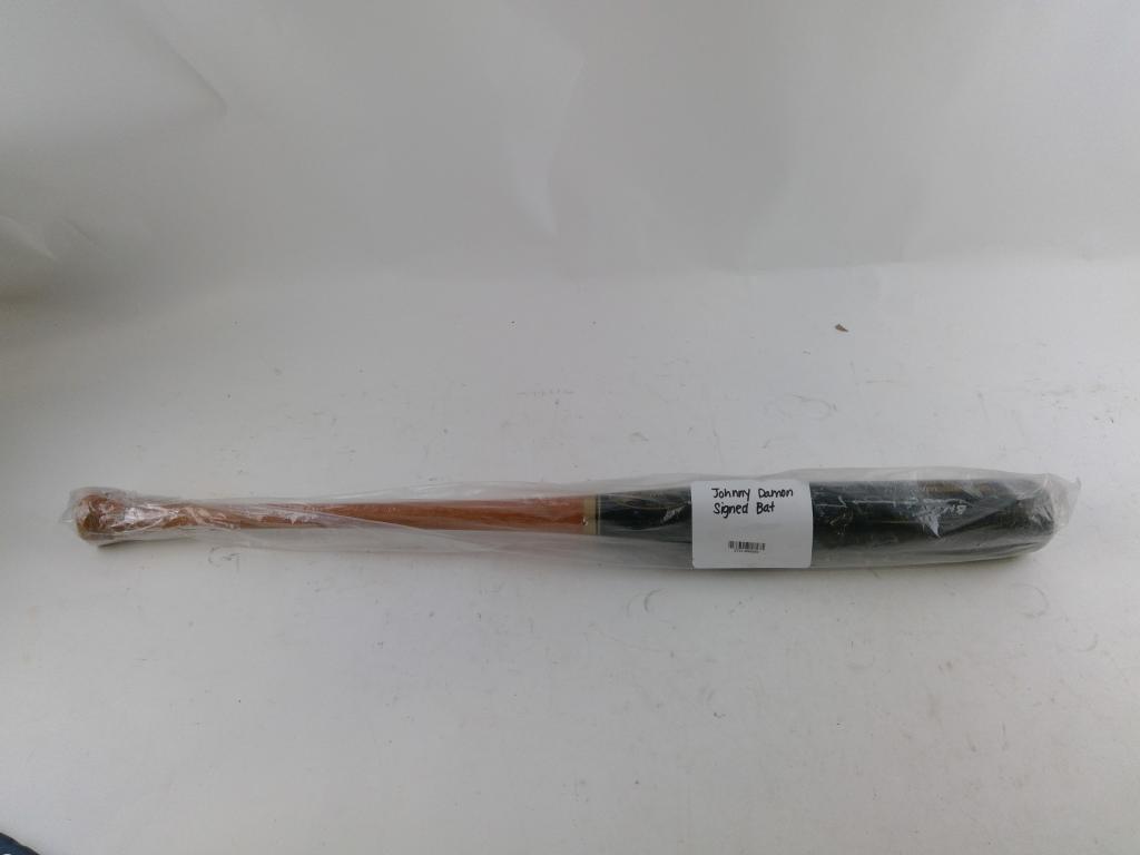 Johnny Damon Signed Baseball Bat