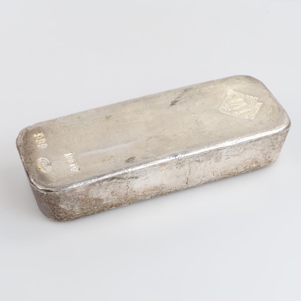 Johnson Matthey Fine Silver 100 Oz Bar