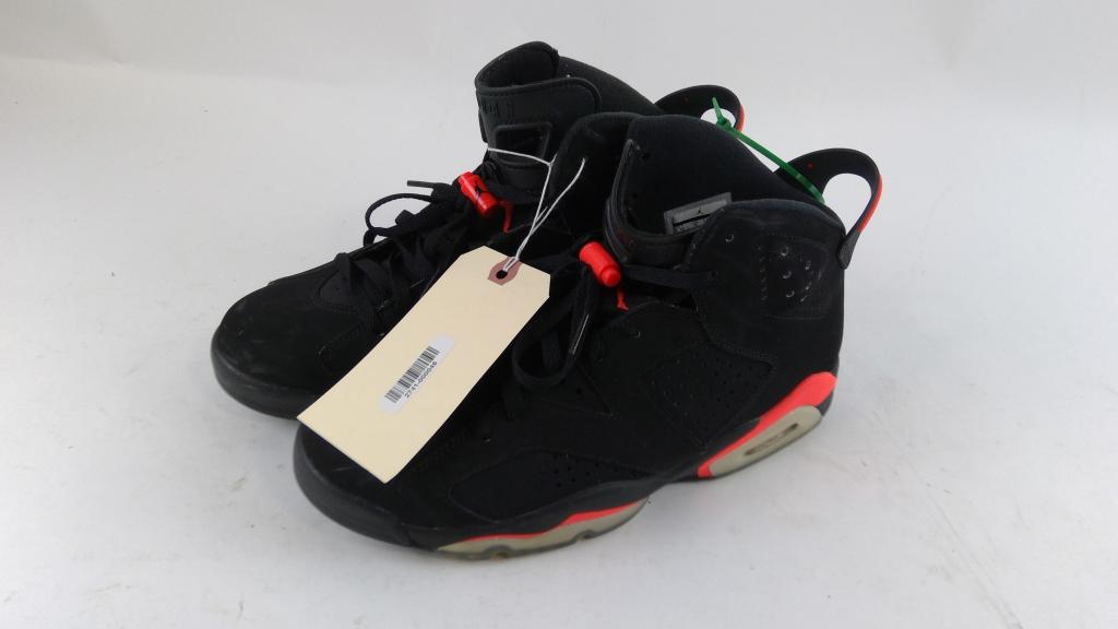 Jordan 6 Retro Infrared Black Mens Shoes Size 10