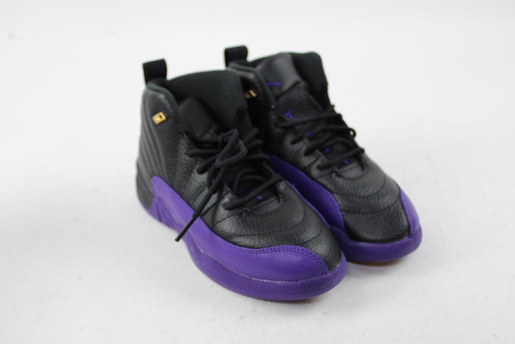 Jordan Youth Size 1.5Y Retro Field Purple 12 Sneakers
